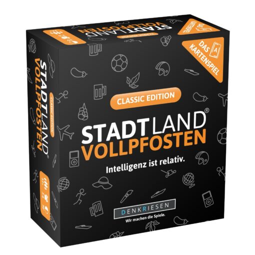 STADT LAND VOLLPFOSTEN: Das Kartenspiel – Classic Edition "Intelligenz ist relativ"