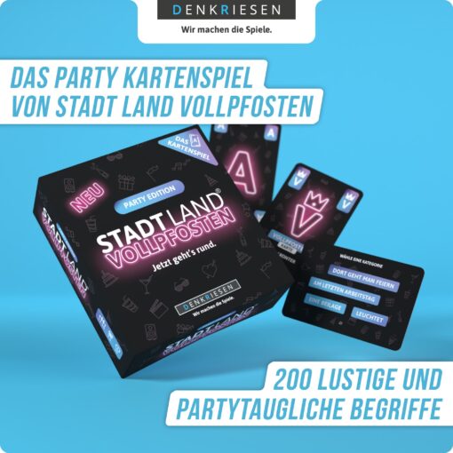 STADT LAND VOLLPFOSTEN: Das Kartenspiel – Party Edition – Bild 3