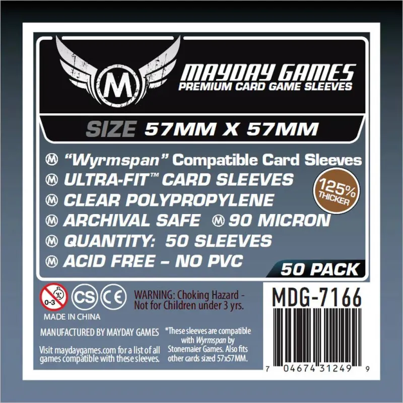 Premium Card Sleeves (50 Stück) 57 x 57 mm - Wyrmspan - Schwingenschlag